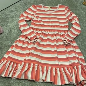 Girls MJ dress sz 14 stripes